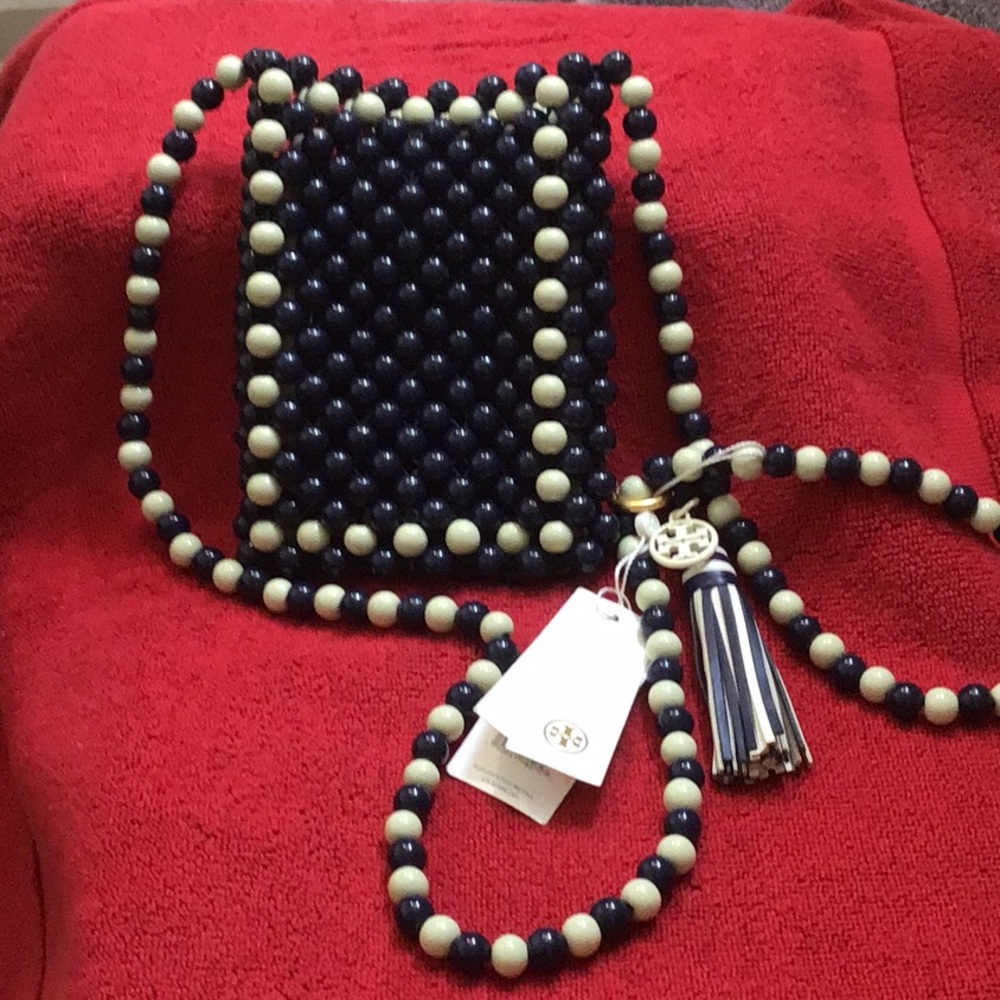 Tory Burch Crossbody Beaded Handbag